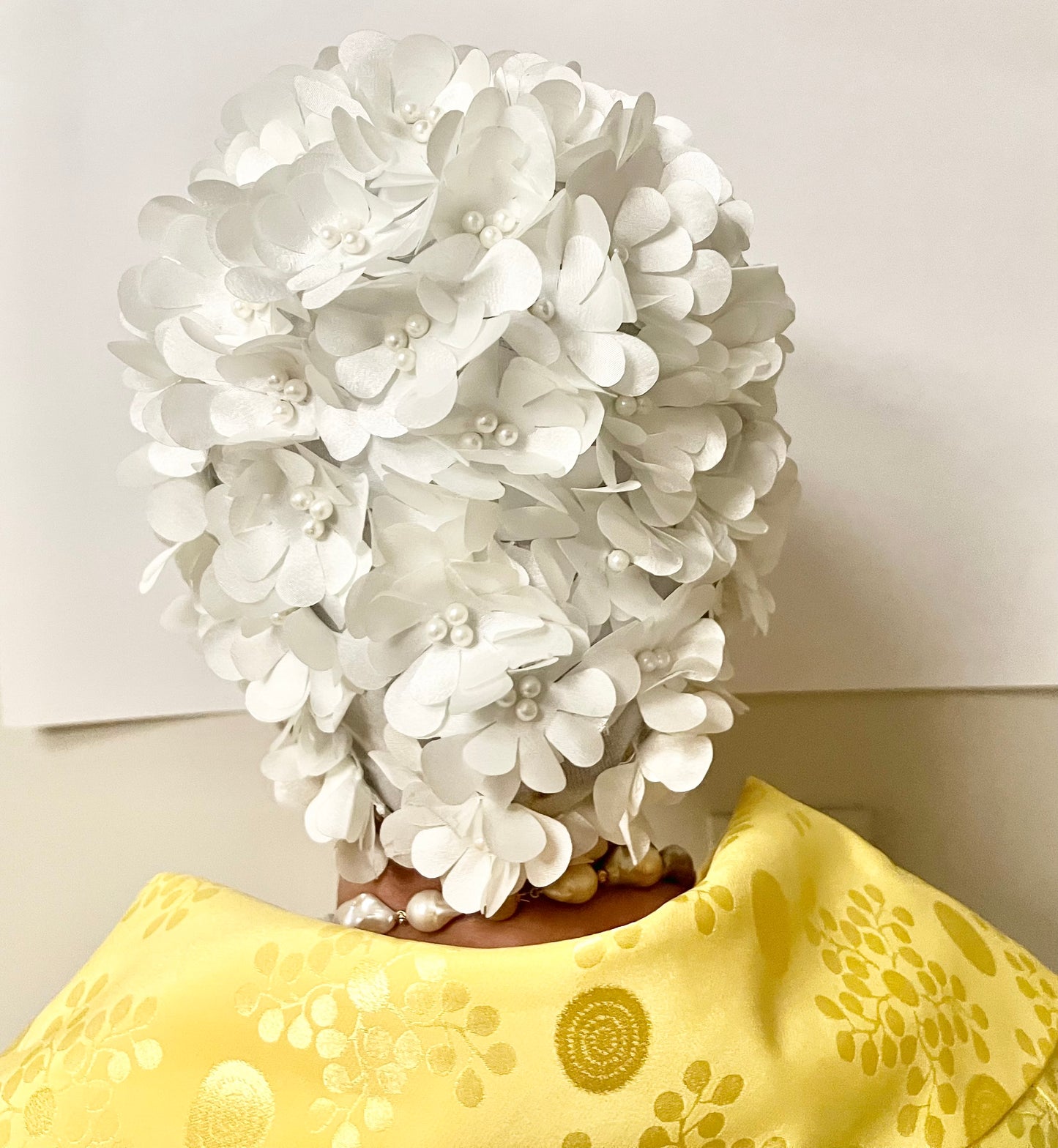1. PRE-ORDER NEW: Beautiful white flower hat!